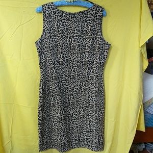 Sleeveless leopard print summer dress size 12